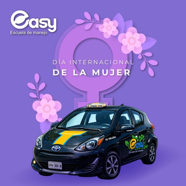 Hoy celebramos la fuerza, valentía y determinación de todas las mujeres. 💜
En Easy Escuela de Manejo creemos en mujeres seguras, independientes y listas para llegar a donde quieran.🚗 ¡Feliz Día Internacional de la Mujer!#DíaDeLaMujer #MujeresAlVolante #EasyEscuelaDeManejo