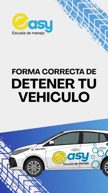 Sabes cual es la forma de detener tu vehículo totalmente? 😎 en Easy te decimos como.👉🏼