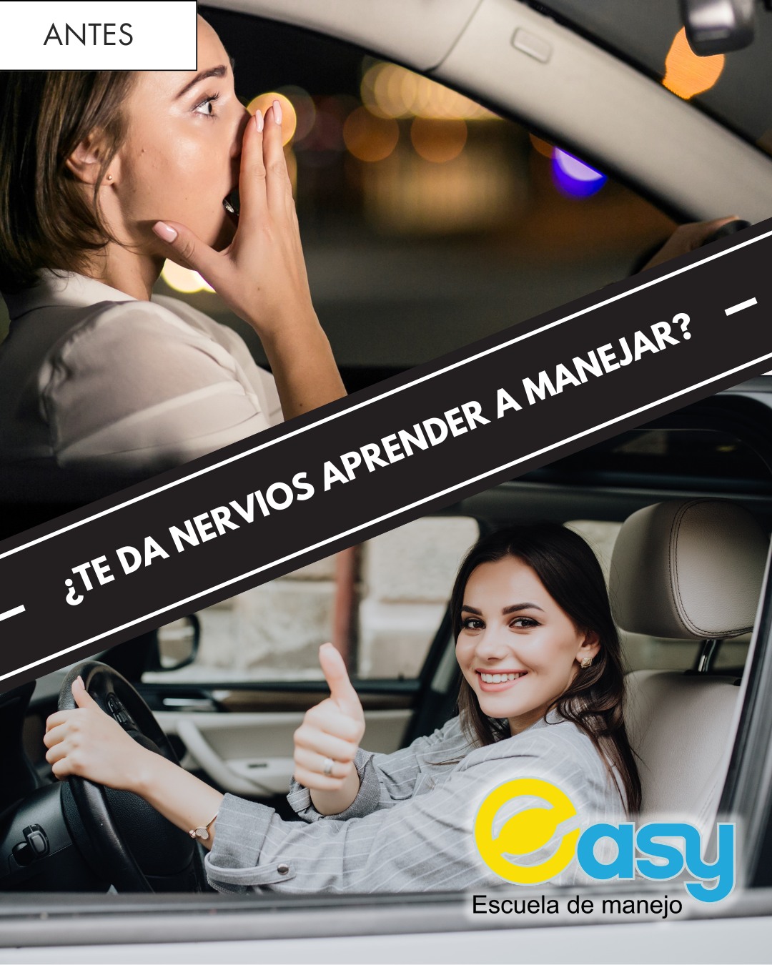 😌 ¿Te sientes nervioso al manejar? No te preocupes, todos comenzamos así.La confianza al volante se construye poco a poco con práctica, paciencia y la guía correcta. 🚗✨En Easy Escuela de Manejo te acompañamos para que aprendas de forma segura y a tu ritmo.📲 Agenda tu clase hoy:
818 656 7557#EasyEscuelaDeManejo #AprenderAManejar #ClasesDeManejo #ManejoSeguro #ConduceConConfianza #EscuelaDeManejo