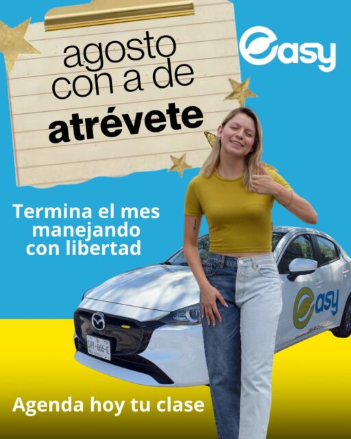 ¡Atrévete a manejar con libertad! 🚗✨Agosto todavía tiene camino por recorrer… ¿y tú? 😎Da el paso, gana confianza al volante y prepárate para manejar con mayor seguridad y libertad.📅 Agenda hoy tu clase con Easy Escuela de Manejo.
📲 818 656 7557¡Este mes puede ser el inicio de tu independencia al volante! 🚘💙