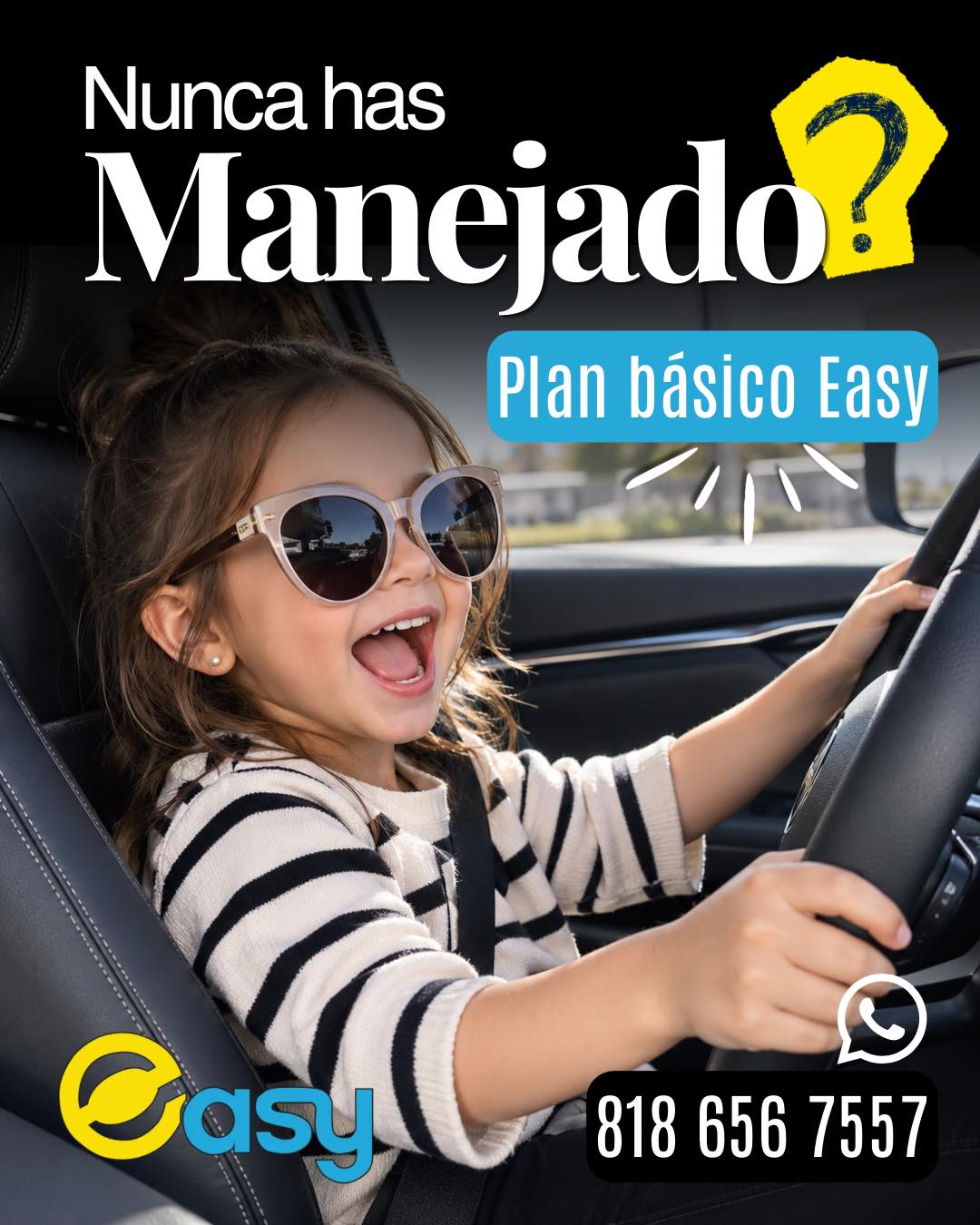 🚗✨ ¡Tu próxima gran aventura comienza al volante! ✨🚗En Easy Escuela de Manejo te ayudamos a aprender a conducir con seguridad, confianza y a tu propio ritmo. 🙌😎📍 Plan básico Easy
📲 818 656 7557¡Atrévete a dar el primer paso y empieza a manejar! 💛🚘