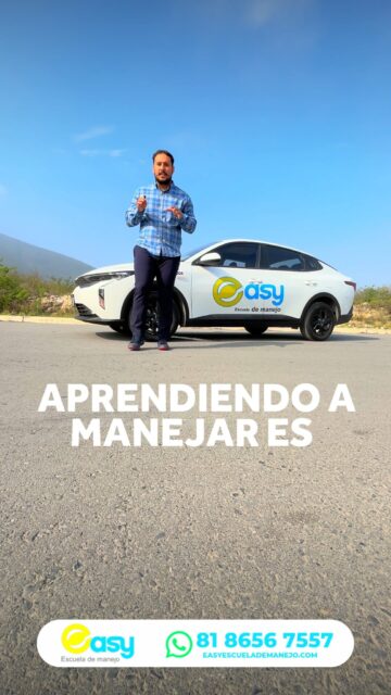 🚗✨ ¡No tengas miedo de aprender a manejar!Aprende fácil, seguro y a tu ritmo con los expertos de Easy Escuela de Manejo. 🙌
📲 Agenda tu clase: 818 656 7557Easy Escuela de Manejo — así de fácil es aprender a manejar.
