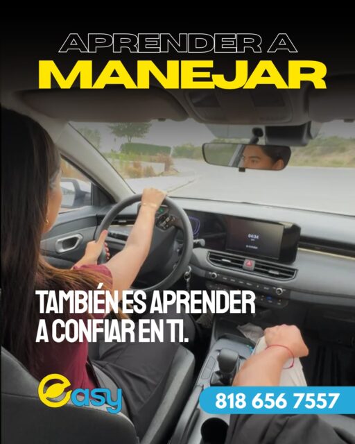 🚗 ¿Te gustaría manejar, pero todavía sientes nervios?En Easy Escuela de Manejo te acompañamos paso a paso para que desarrolles confianza y seguridad al volante.No necesitas saberlo todo desde el principio. ¡Para eso estamos contigo!📲 Agenda tu primera clase: 818 656 7557.
#EasyEscuelaDeManejo #AprendeAManejar #SeguridadAlVolante