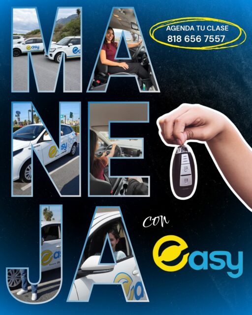💛 ¡Maneja con Easy! Nosotros te acompañamos en cada paso.📲 Agenda tu clase al 818 656 7557 y comienza tu camino.
#EasyEscuelaDeManejo #ManejaConEasy #TuIndependencia #SeguridadAlVolante