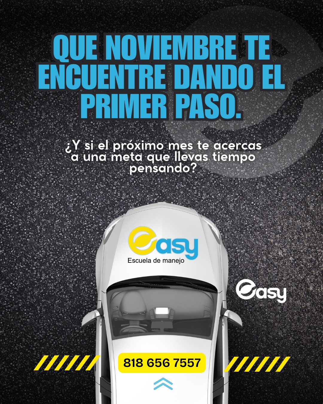 ✨ ¿Y si el próximo mes te acercas a una meta que llevas tiempo pensando?Aprender a manejar puede ayudarte a ganar autonomía, organizar mejor tus trayectos y sentir más confianza.No esperes a sentirte 100% listo para pedir información. En Easy te acompañamos desde el inicio.
📲 Escríbenos al 818 656 7557 y conoce nuestros cursos.
#EasyEscuelaDeManejo #AprendeAManejar #NuevasMetas